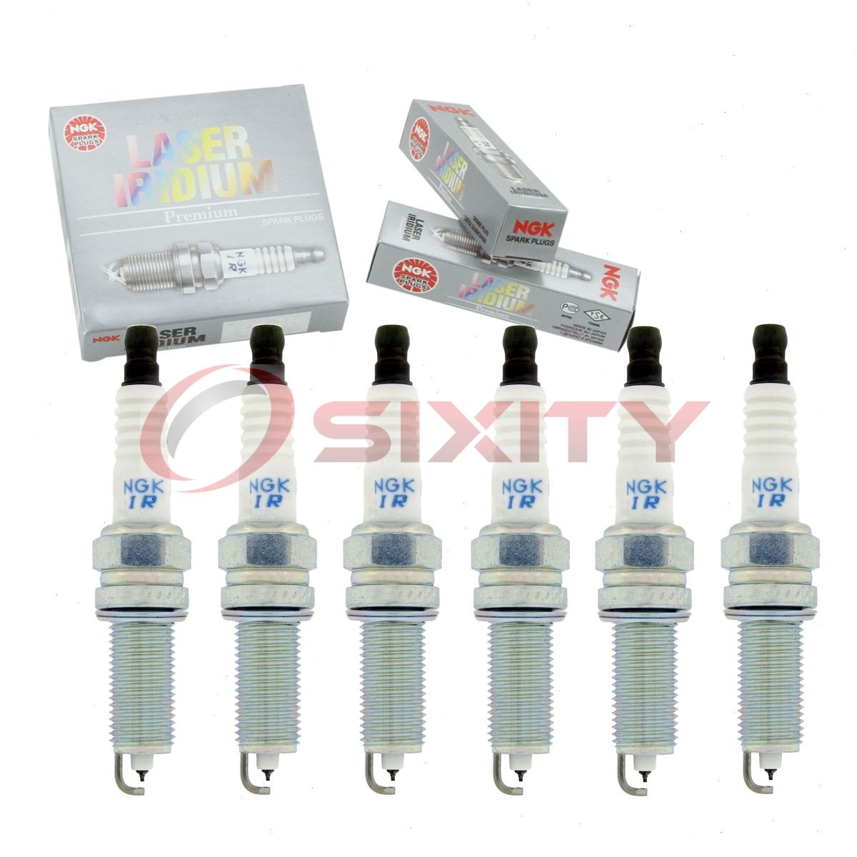 6 pc NGK 93815 SILZKR6B10E Laser Iridium Spark Plugs for ZXU20HCR8 XP6203 bt
