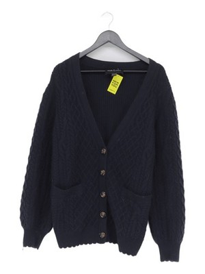 Needle & Thread Damen Strickjacke blau Wolle mit Nylon V-Ausschnitt Cardigan