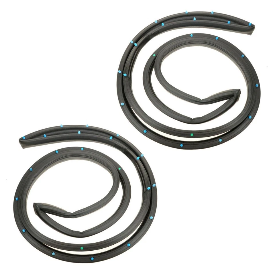 Juego de pares de sellos de goma para puertas delanteras para Pontiac Buick Olds 4 puertas Foto 2 de 2