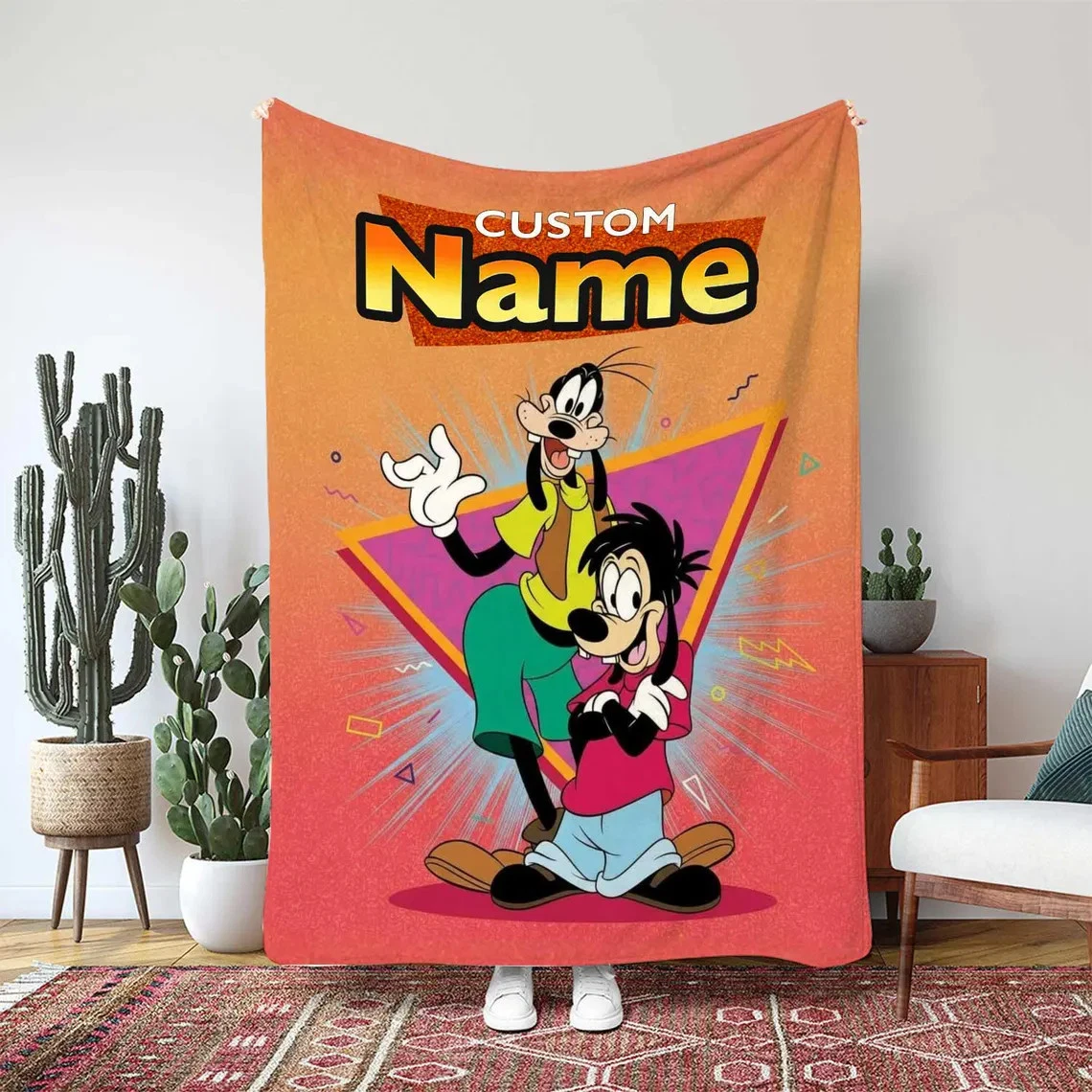 Fleece Blanket Funny A Goofy Movie Happy