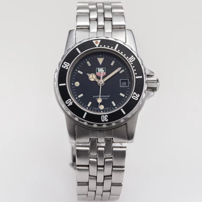 TAG Heuer Professional レディース 腕時計 Tag Heuer Professional Ladies Quartz Vintage Silver Black Women