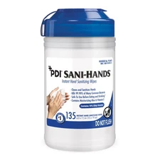 12 Pack PDI Sani-Hands Wipes Hand Sanitizing Wipes 135 Wipes Per Pack P13472