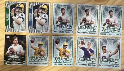 2020 Sage Hit Joe Burrow 10 Rookie Card Lot Many Variations Great Condition RC