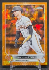 2022 Topps Sapphire Tommy La Stella Orange 1/25