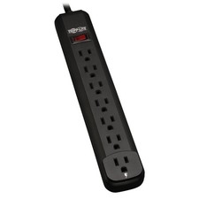 Power Strip Tripp Lite PS712B Power Strip - Black - 120 Volts - Protect It