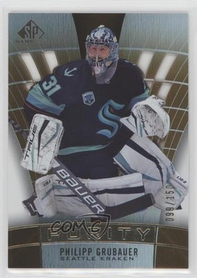 2021-22 Upper Deck SP Game Used Edition Purity Gold 99/150 Philipp Grubauer 0pz2