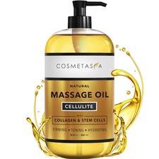 Large Cellulite Massage Oil with Collagen  Stem Cells 100 Natural Cellulite...