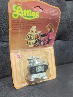 Mattel Vintage The Littles Nr. 1794 Druckguss Ofen & Topf Wasserkocher Puppenstube