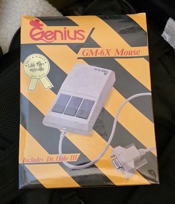 Genius Mouse GM-6X with Dr. Halo III (3 Button Mouse) (New)