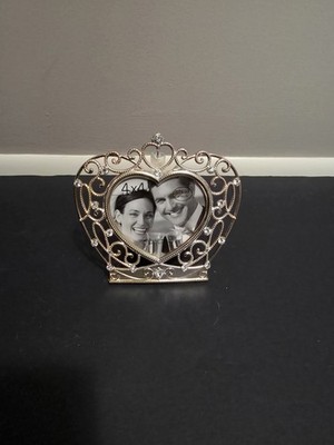 Gold Metal Heart Shaped Picture Frame By Green Tree Gallery