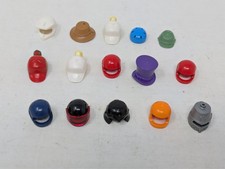 Lot of 15 Lego Minifigure Hats - Helmets, Caps, Headgear