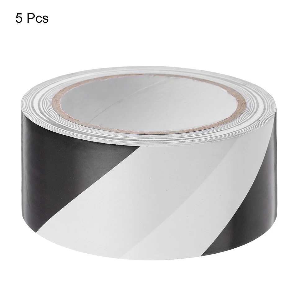 Warning Safety Stripe Tape,Black White PVC Tape for Wall 2 Inch x 108 Ft 5Pcs - image 3 of 4