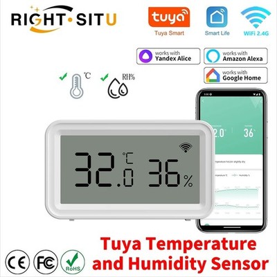 Tuya WiFi Temp & Humidity Sensor   Smart Life Google, Real-Time Alerts