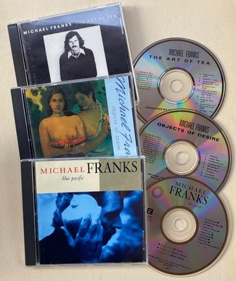 Michael Franks 3 CD Jazz Lot Art Tea/Objects Desire/Blue Pacific Very Good Cond