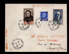 + BELLE LETTRE DE 1942 AVEC CACHET SPECIAL  / COTE  ++++