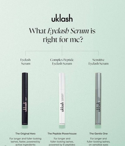 ORIGINAL UKLASH Complex Peptide Eye Lash Growth Serum 3ml LONGER FULLER LASHES - Picture 8 of 11