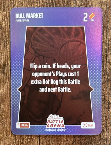 2026 Bo Jackson Battle Arena Bull Market First Edition Bonus Play Foil SP BPL-24