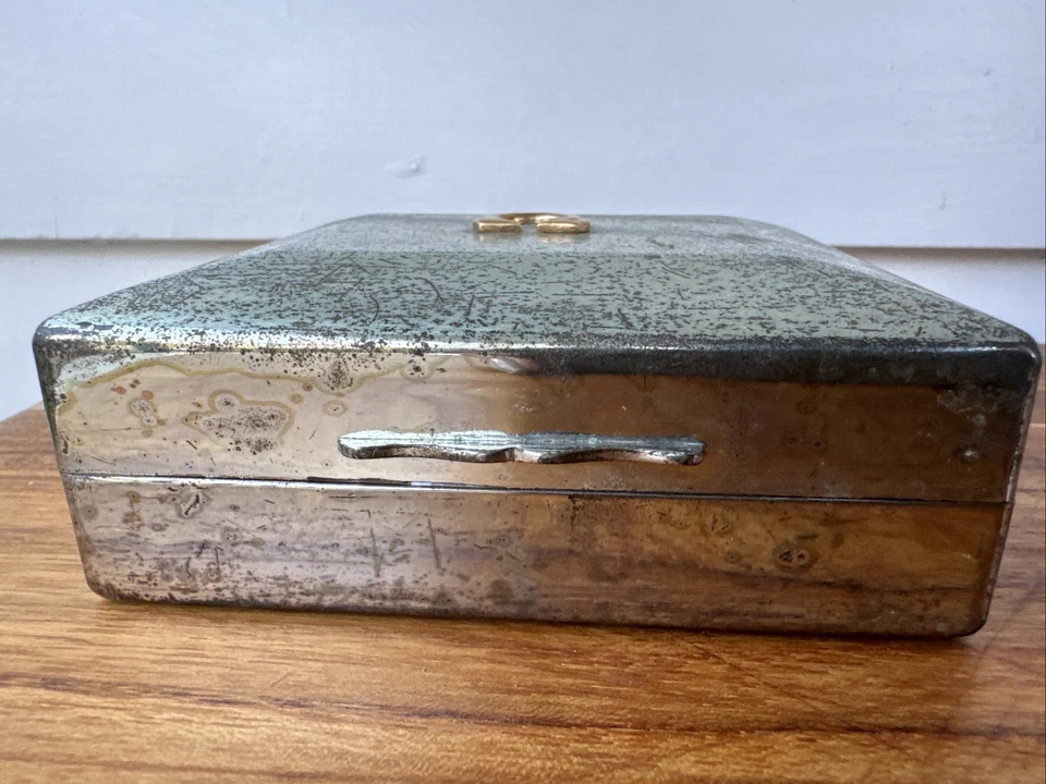 Caja Reloj Omega De Colección - Plata Constelación Tono Dorado - Estuche - Beige Terciopelo Forrado Foto 3 de 4