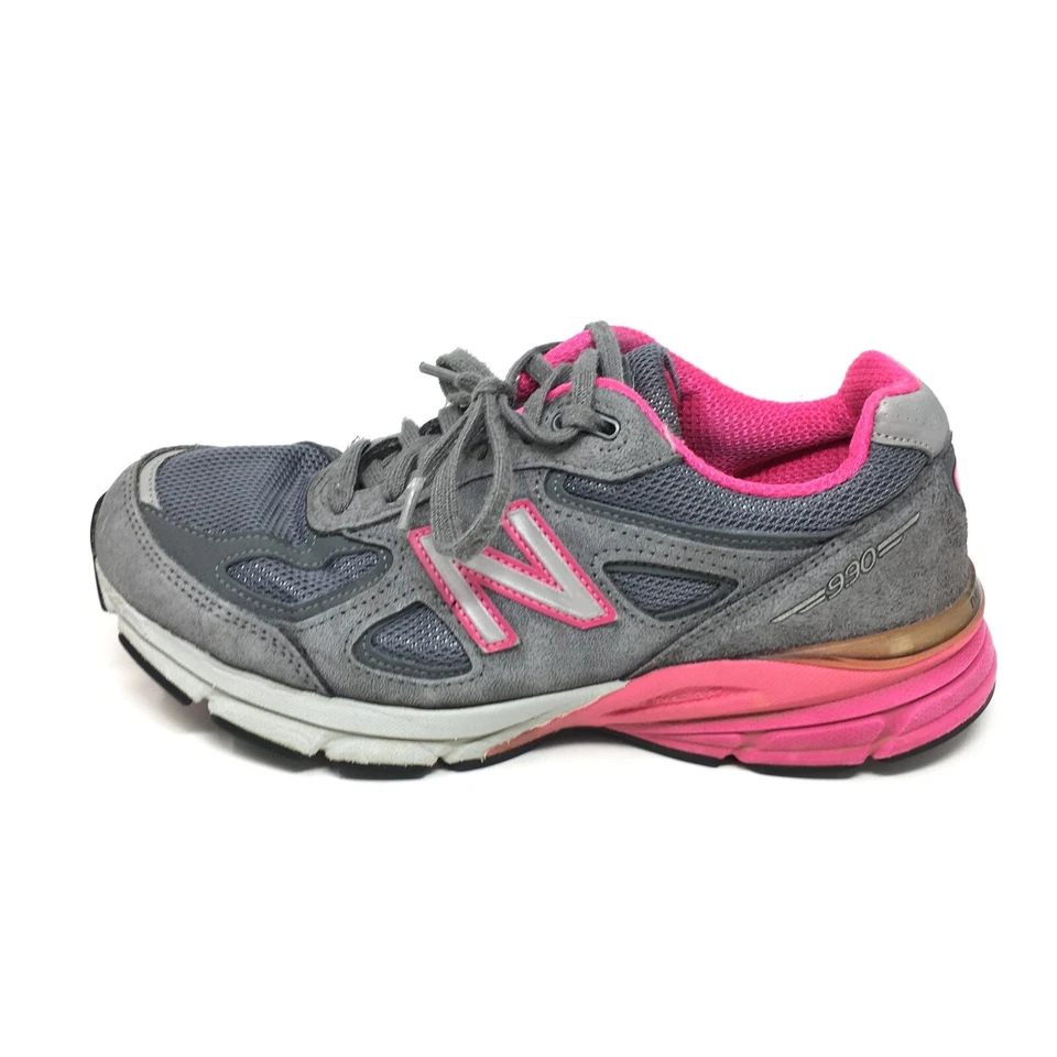 Mujer New Balance 990 v4 EE. UU. Zapatos para Caminar Tenis Talla 8.5 D Ancho Gris Rosa Foto 2 de 4