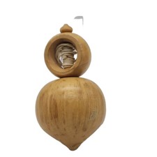 Antique Wooden Spinning Top Toy Country