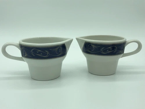 Set of 2 Vintage Jackson China Paul McCobb Mug Coffee Milk Creamers 