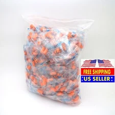 600pcs Ear Plugs Soft Orange Foam Sleep Travel Noise Shooting Working Lot Bulk