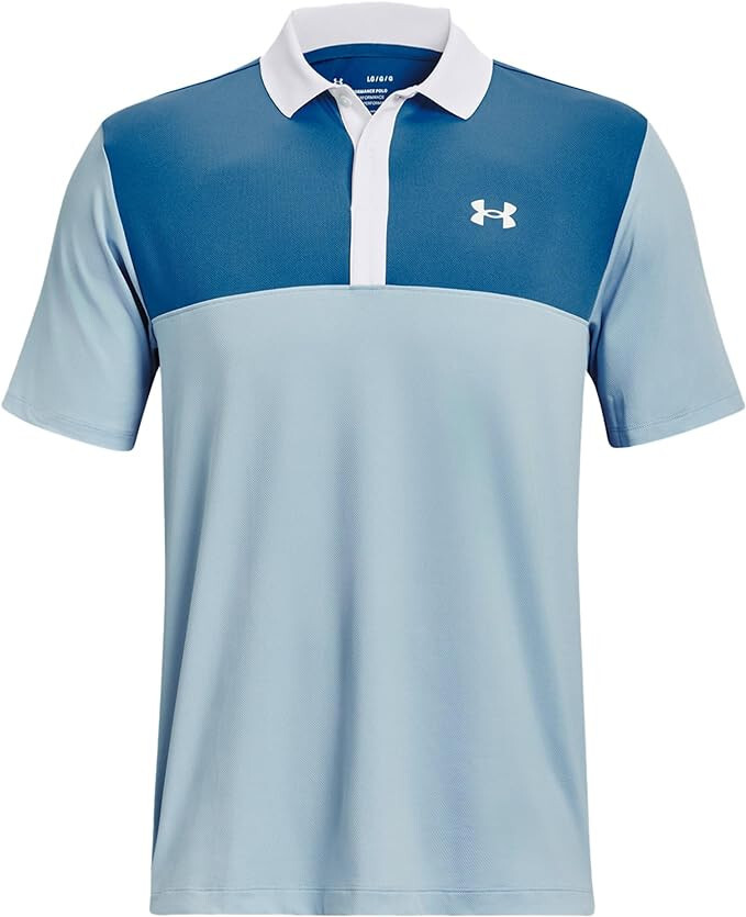 Мужское поло Under Armour UA Performance 30 с цветными блоками Желтый Белый 8490₽