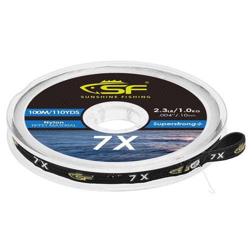 Sunshine Fishing 100meter Clear Monofilament Tippet Line 3X/4X/5X/6X/7X - Imagen 6 de 7