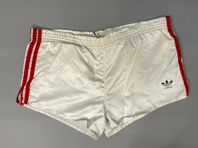 VINTAGE ADIDAS SHORTS GLANZ WEST GERMANY MENS SPRINTER WHITE SIZE XL | eBay