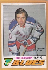 1977-78 O PEE CHEE HOCKEY BILL FAIRBAIRN #303 BLUES EXMT *A9635