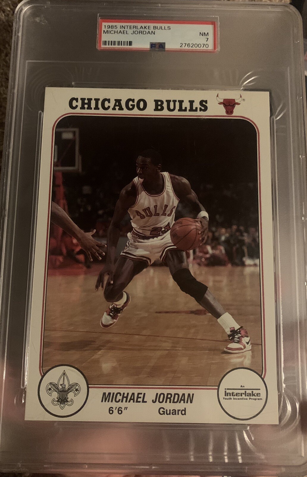 Michael Jordan 1985 Interlake PSA 7 TOP 15%