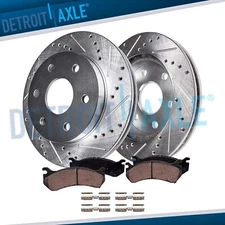 Rear Dirlled Brake Rotors Brake Pads for 2018-2020 F-150 Expedition Navigator