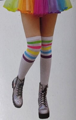 Way To Celebrate Halloween Neon Knee High Socks, Adult Novelty