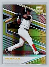 2020 Panini Elite Extra Edition #100 Oscar Colas Aspirations Die Cut Gold #/24
