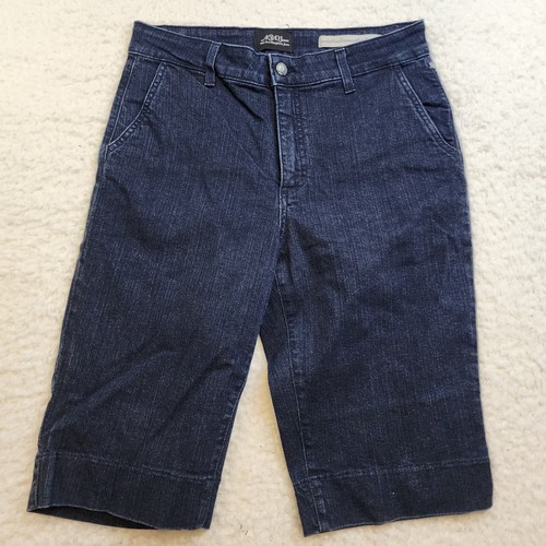 Pantalones de mezclilla NYDJ Not Your Daughters 10 azules algodón curvilíneo elástico mamá madura