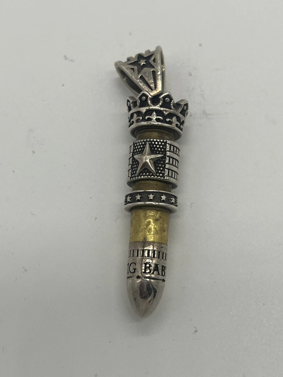 King Baby Studio Special Bullet Pendant Star Flag Ring Sterling
