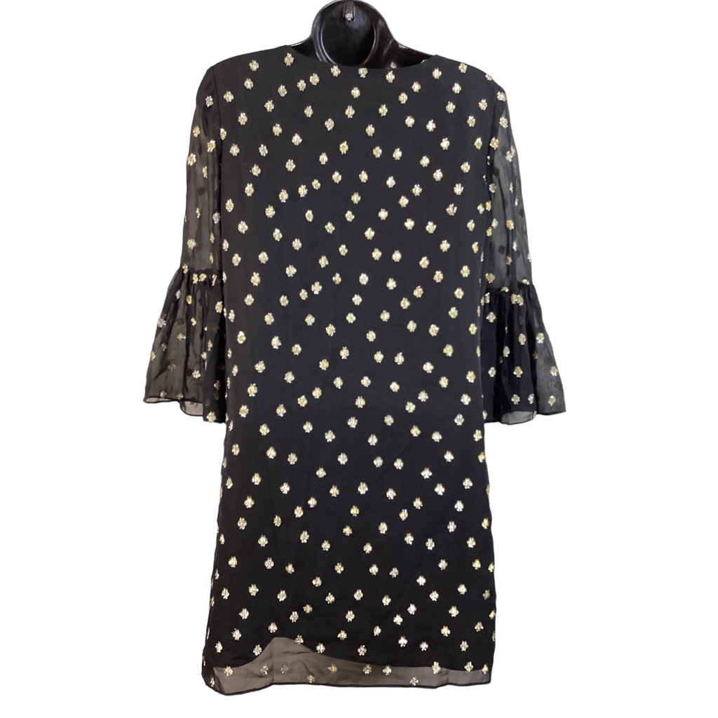 black and gold lilly pulitzer dress Silk Caroline Tunic Polka Dots 3/4 Sl Flare 0 gold satin maternity dress for photo shoot