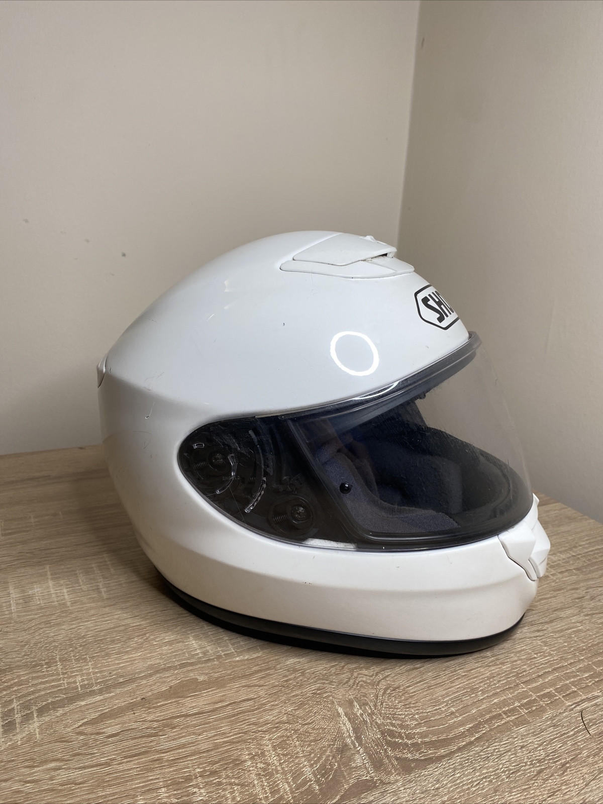 Shoei Qwest Plain Full Face Motorbike Motorcycle Helmet Road Legal Size