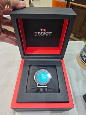 tissot everytime 40mm T143410A blue faced watch