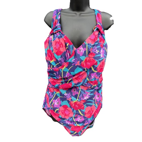 Maillot De Bain Une Pièce Fille Lands' End Taille 7 - Imprimé Floral - Neuf Sans étiquettes