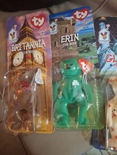 Ty Beanie Babys In Box With Tags 5 Bears Collectors Various Excellent