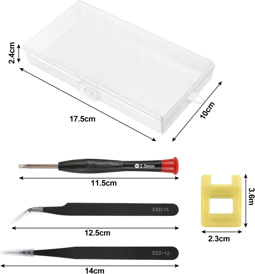 Glasses Screwdriver, 18PCS Precision Micro Repair Screwdriver Set with 2PCS Twee - Image 4 of 4