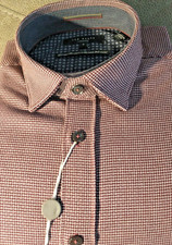 NWT Ted Baker London men's size 2 SMALL long sleeve button down shirt Fancy Alt