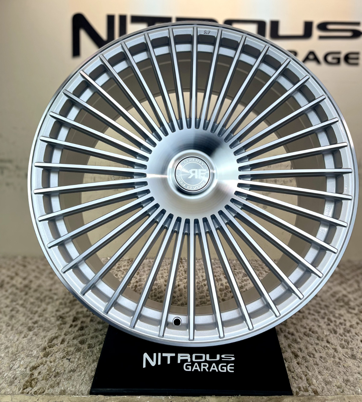 22 SILVER STAGGERED CONCAVE RF35 WHEELS MASERATI LEVANTE Q4 S GTS SQ4 2017-2024