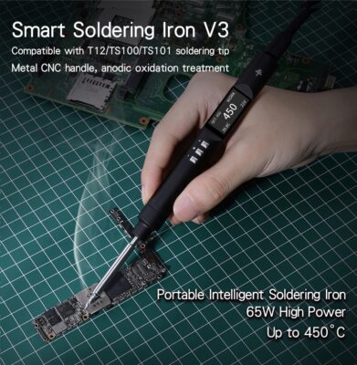 New PTS200 Smart Soldering Iron 65W ESP32 PD3.0 Compatible with T12 TS101 PINE64