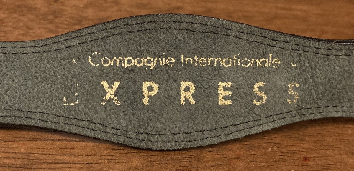 Vtg Compagnie Internationale EXPRESS Black Leather Concho Belt Made In Italy L Vintage EXPRESS Size Large 39 main image 3