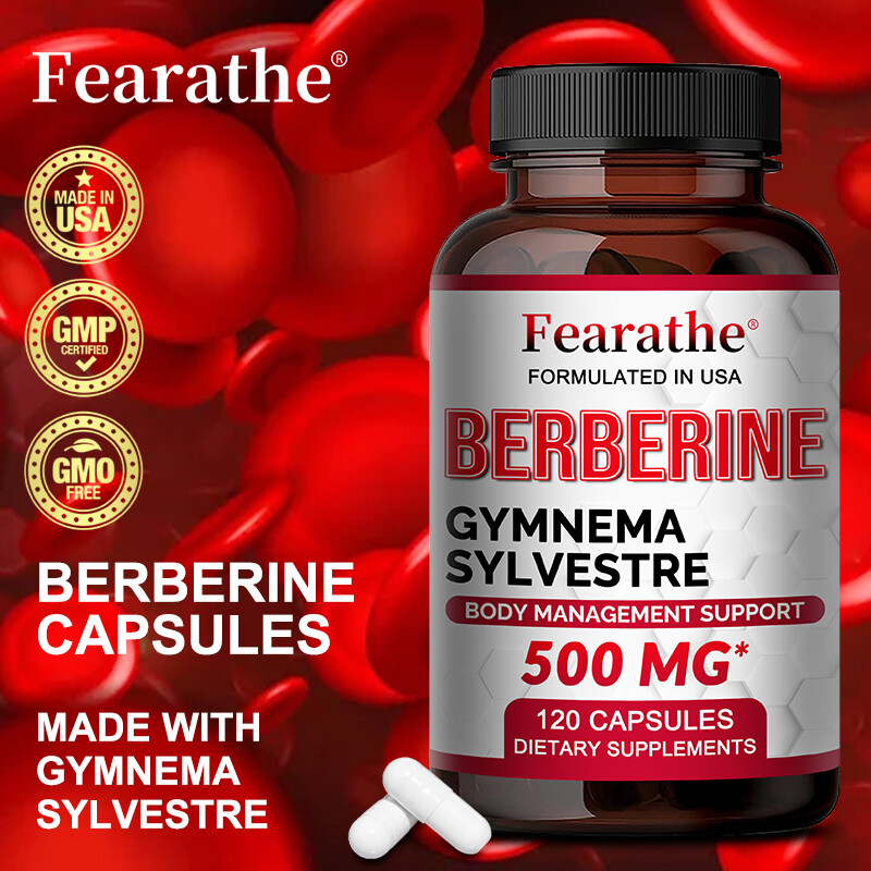 Fearathe Berberina 500mg 30-120 Capsule, Cardiovascolare, Colesterolo, Sangue... foto 5