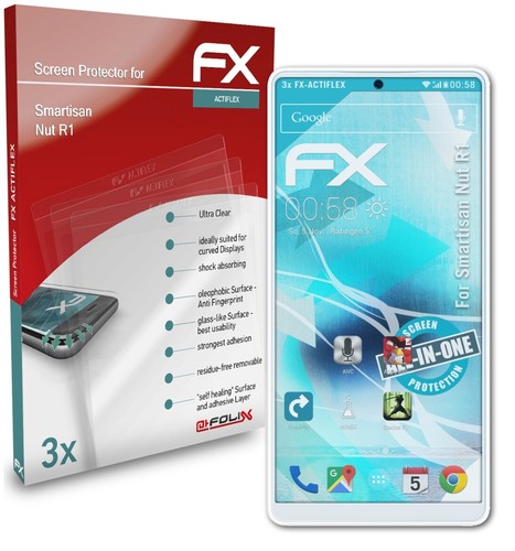 Pack De 3 Protections D'écran AtFoliX FX-ActiFleX Pour Cubot Note 20 Pro - Ultra Clair, Anti-choc Et Facile à Poser - Fabriqué En Allemagne