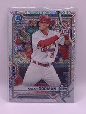 2021 Bowman Chrome Nolan Gorman Mega Box MOJO REFRACTOR Cardinals #BCP-90