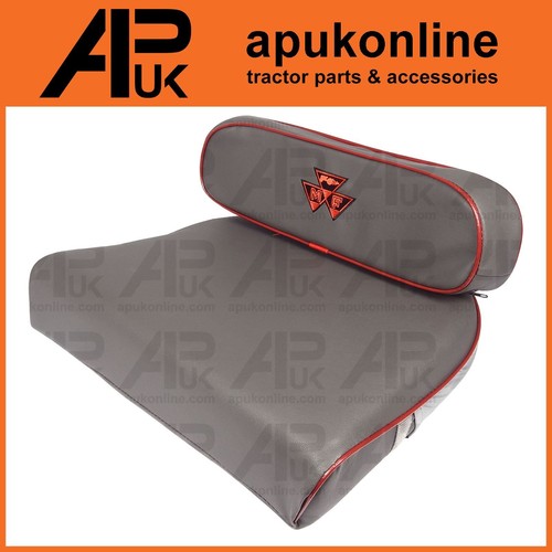 Seat Cushion Grey with MF Logo for Massey Ferguson 35 35X 65 135 148